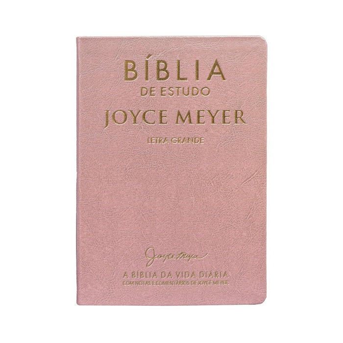 Bíblia de Estudo | Joyce Meyer | NVI | Letra Grande | Rosa - Portuguese Edition - Joyce Meyer - Paperback