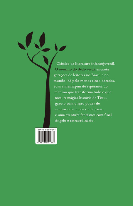 O menino do dedo verde (Português) Capa comum