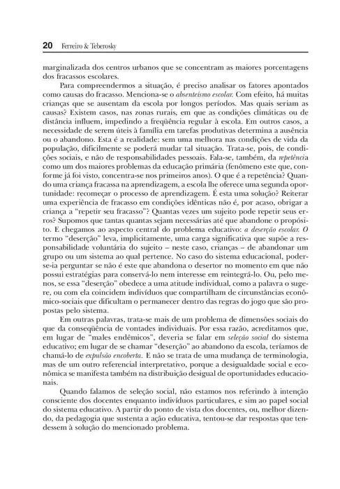 Psicogênese da Língua Escrita (Português) Capa comum