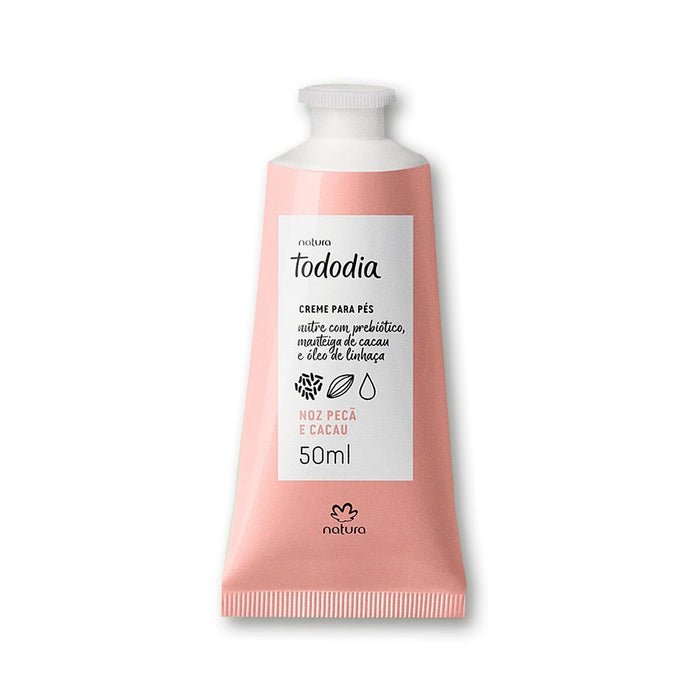 Natura TODODIA Os Pés Noz Pecã Cacau / Nutritious Deodorant Cream For Feet Nut Pecan And Cocoa - 50ml