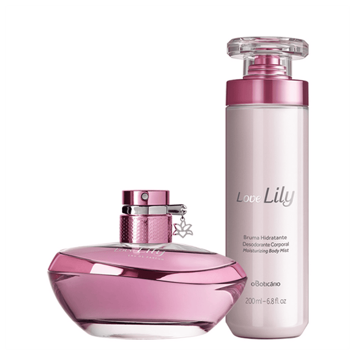 Kit Love Lily: Eau De Parfum 75ml + Moisturizing Deodorant Body Love Lily 200ml - o Boticario