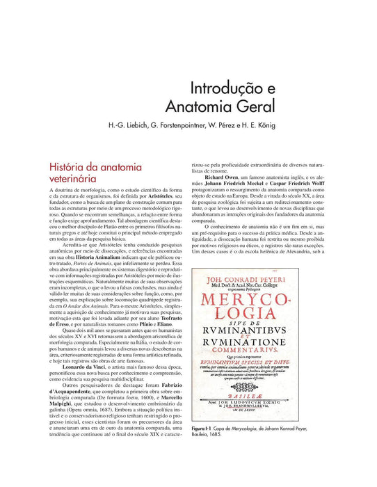 Anatomia dos Animais Domésticos: Texto e Atlas Colorido (Português) Capa comum