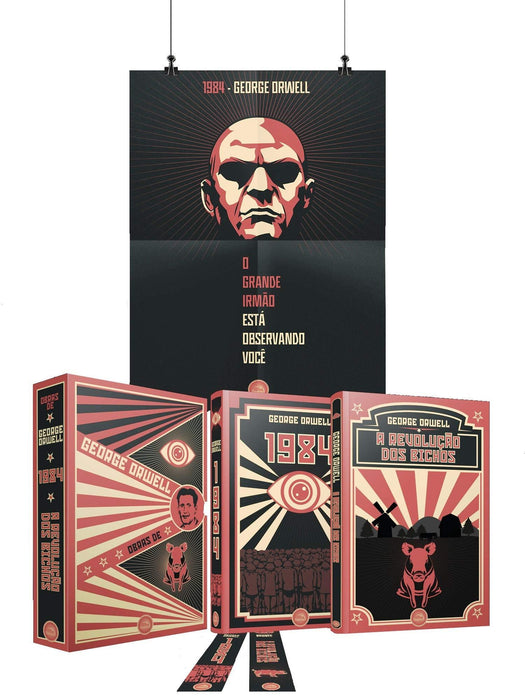 Box Obras De George Orwell + Pôster + Marcadores + Cards (Português) Capa comum