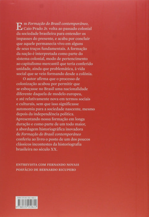 Formação do Brasil contemporâneo (Português) Capa comum