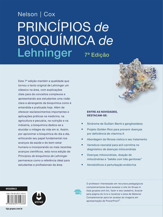 Princípios de Bioquímica de Lehninger (Português) Capa dura