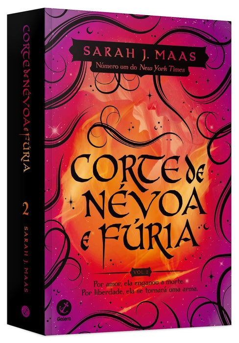 Corte de névoa e fúria (Vol. 2 Corte de espinhos e rosas) (Português) Capa comum