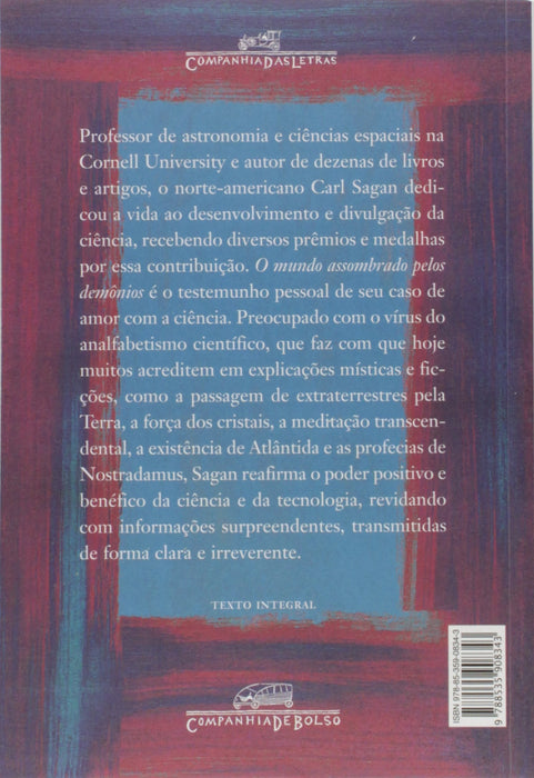 O mundo assombrado pelos demônios (Português) Capa comum