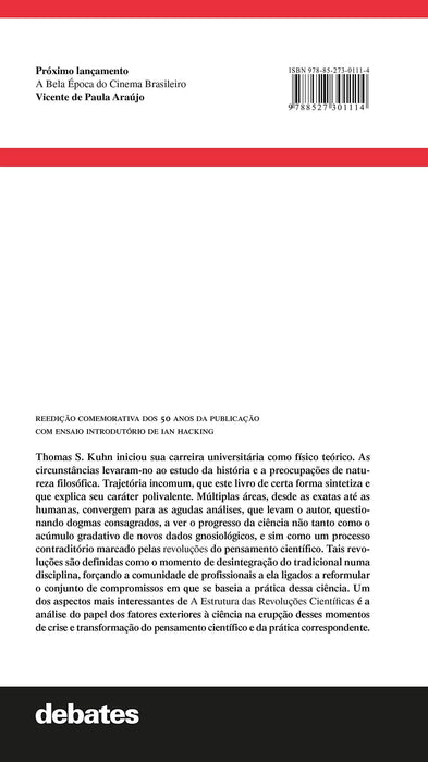 A Estrutura das revoluções científicas (Português) Capa comum