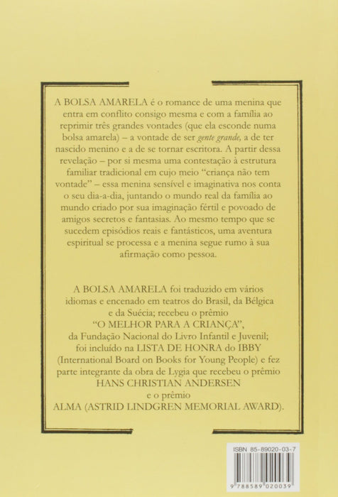 A Bolsa Amarela (Português) Capa comum