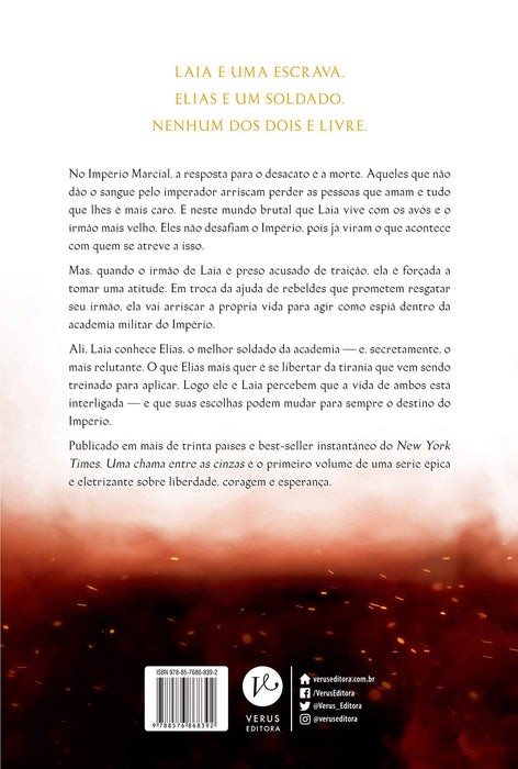 Uma chama entre as cinzas (Vol. 1) (Português) Capa comum