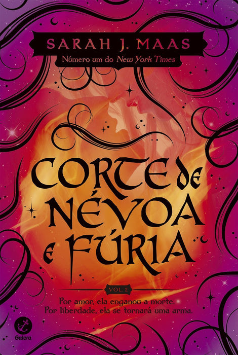 Corte de névoa e fúria (Vol. 2 Corte de espinhos e rosas) (Português) Capa comum