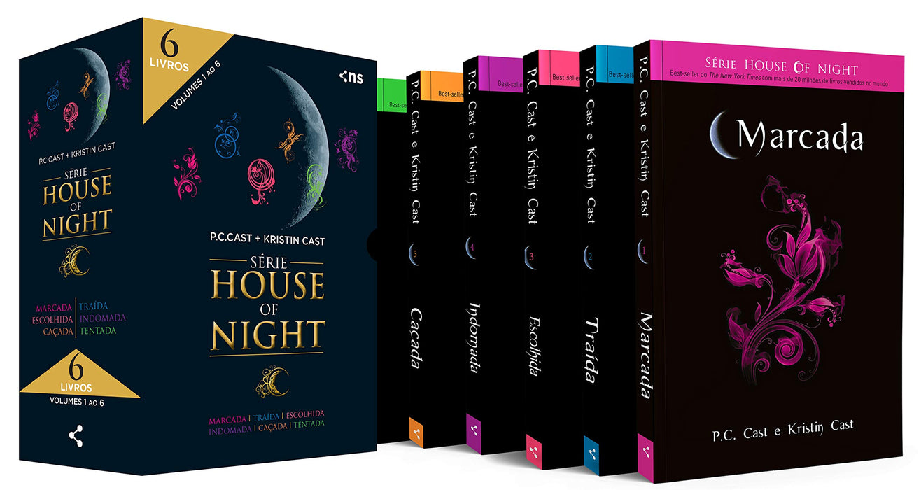 Box House of Night - Colecao completa v.1 - livros 1 a 6 (Em Portugues do Brasil) - P.C. Cast e Kristin Cast - Paperback