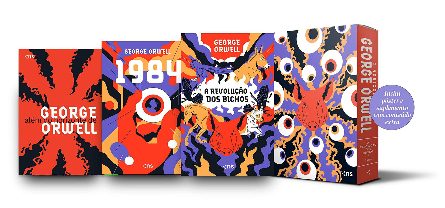 Box O horizonte de George Orwell (2 livros + pôster + suplemento) (Português) Capa comum