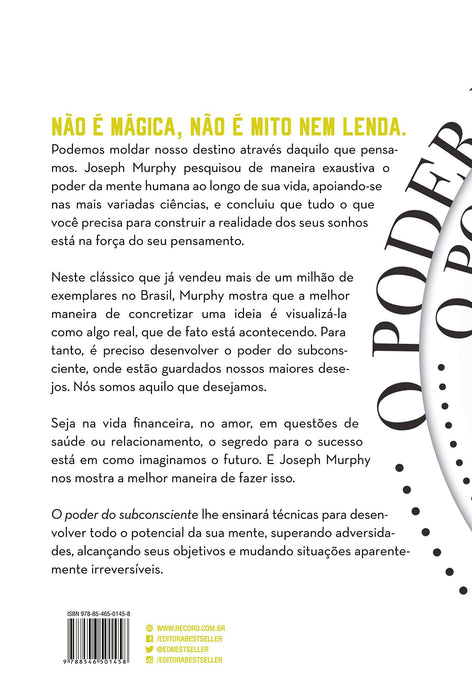 O poder do subconsciente (Português) Capa comum