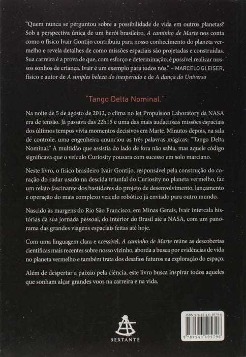 A caminho de Marte: A incrível jornada de um cientista brasileiro até a NASA (Português) Capa comum