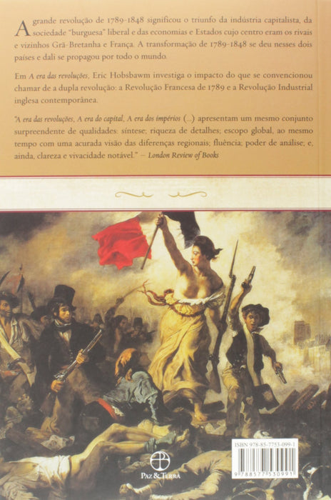 A era das revoluções: 1789-1848 (Português) Capa comum