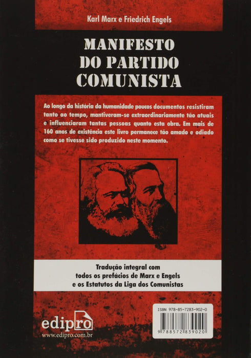 Manifesto do Partido Comunista (Português) Capa comum