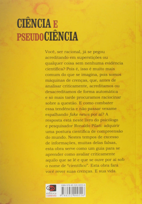 Ciência e pseudociência (Português) Capa comum