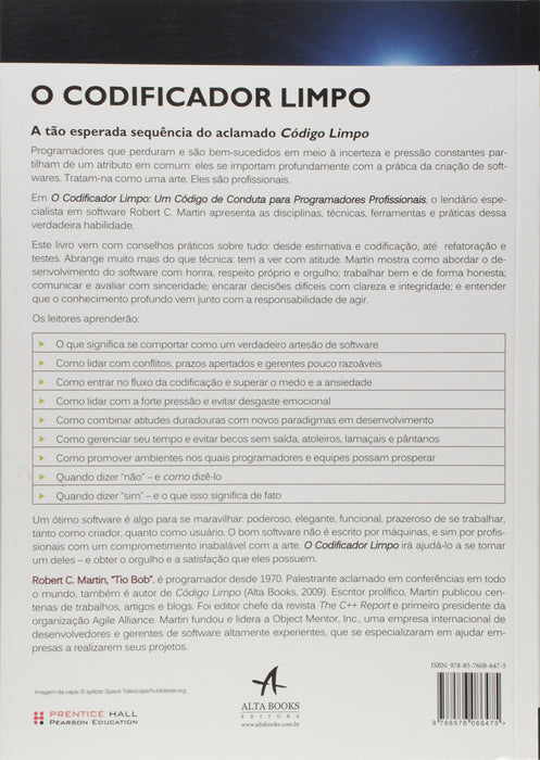 O Codificador Limpo (Português) Capa comum