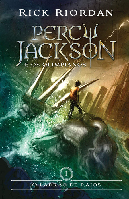 O Ladrão de Raios - Volume 1. Série Percy Jackson e os Olimpianos (Português) Capa comum