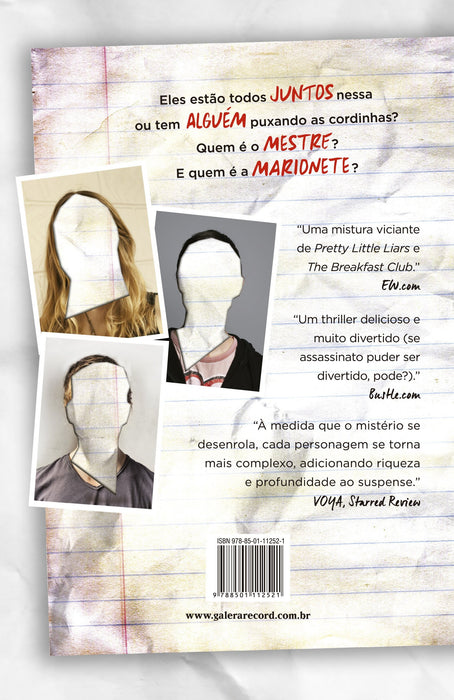 Um de nós está mentindo (Português) Capa comum