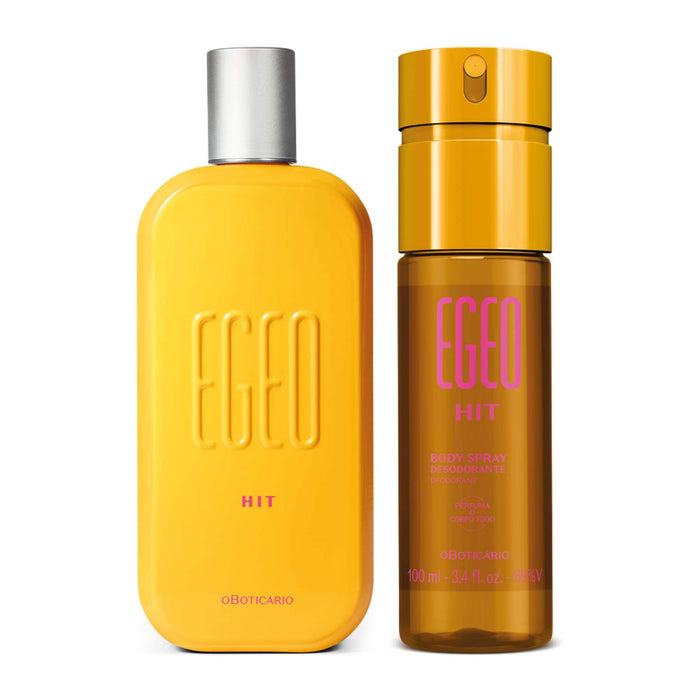 Kit Egeo Hit: Deodorant Cologne 90ml + Body Spray 100ml - o Boticario