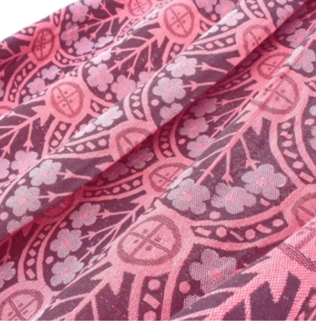 Pink Indian Pattern Hammock - 9 ft by 4 ft - Handmade Woven Cotton