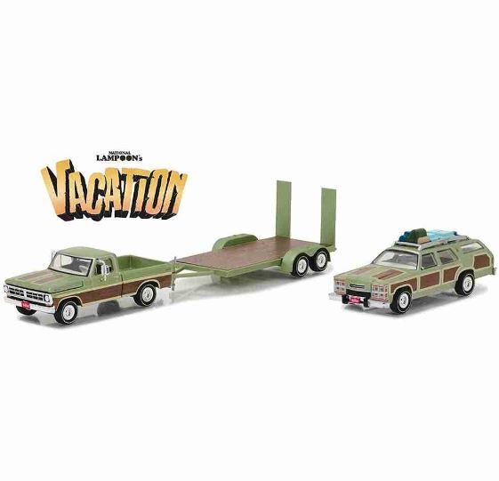 Vacation Ford F100 Wagon Queen 1979 Trailer 1:64 Greenlight Miniature Collection