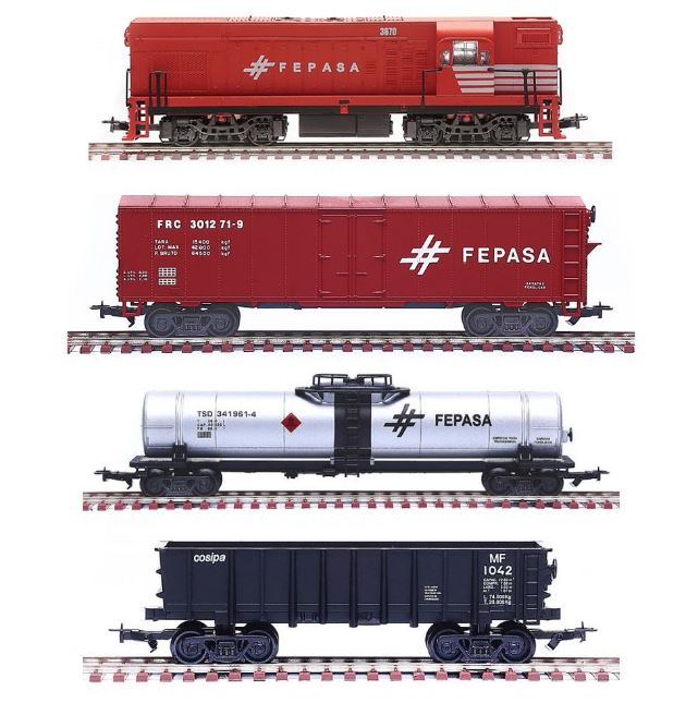 Frateschi Train FEPASA 6512 Eletric Miniature Collection Modeling Kit HO Scale 1:87