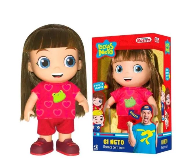 Rosita Giovanna Doll Gi Neto Origina 27cm Luccas Neto Toy Speaks 14 Phrases