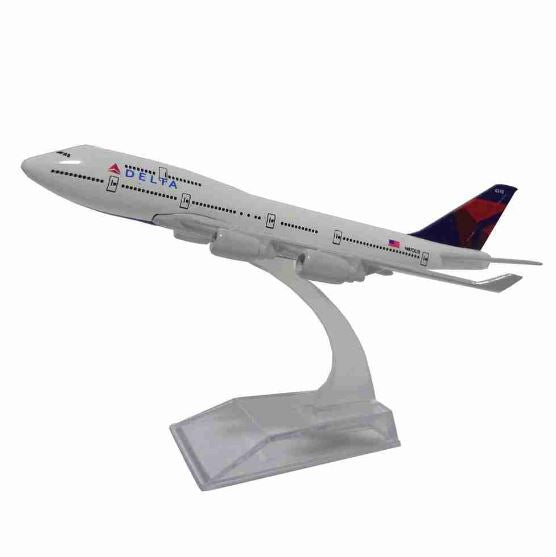 Delta Airlines Boeing 747 Miniature Commercial Plane Miniature Collection Figure