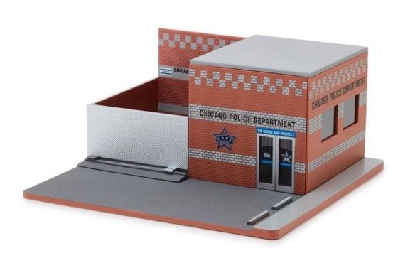 Original Police Department Diorama Chicago "CAPS" Hot Pursuit 1:64 Greenlight