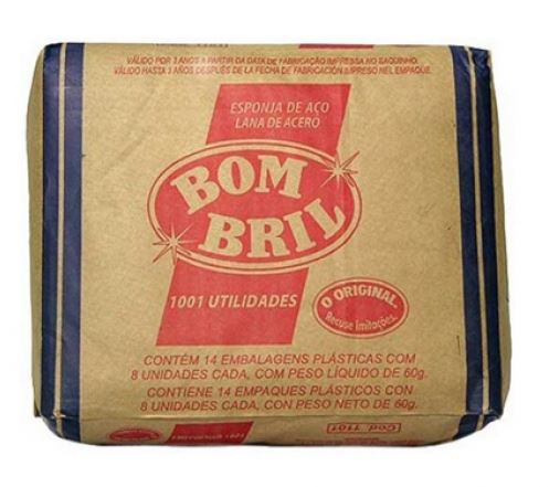 14 packs w/ 8 units each Brazilian Original Cleaning Steel Sponge - Bombril