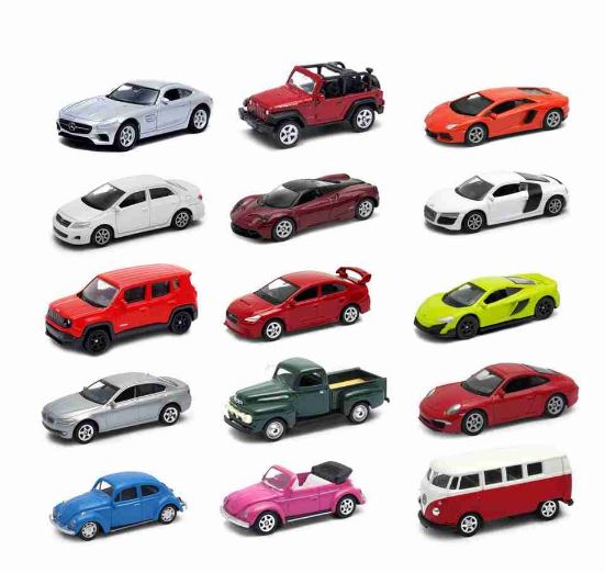 Collection Miniatures 15 Jeep Car Figure AMG VW Ford Audi 1:64 California Toys