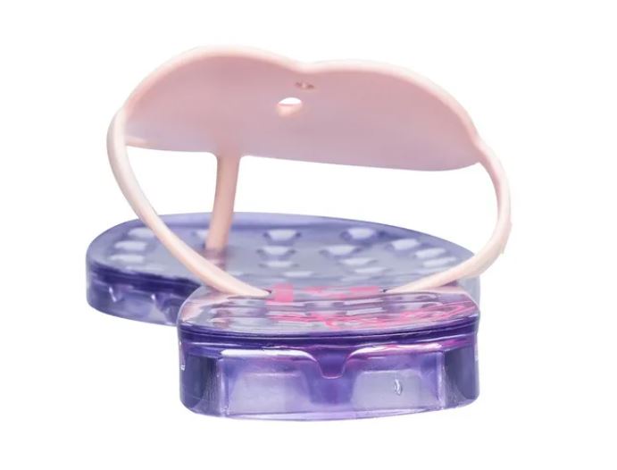 Melissa Vivienne Westwood Anglomania + Sun Heart Transparent Pink Slipper Shoe