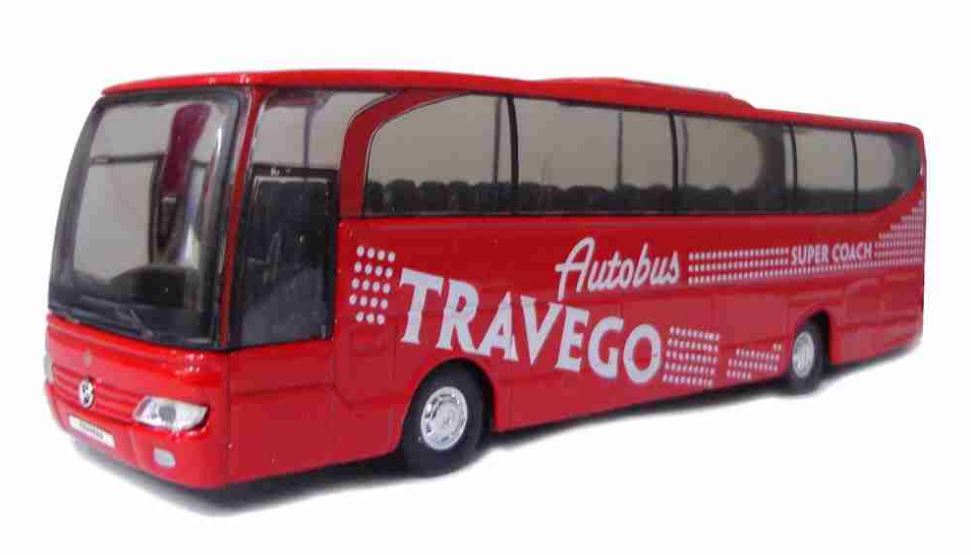 Bus Mercedes-Benz Travego 1:60 Welly Red Automotive Miniature Collection