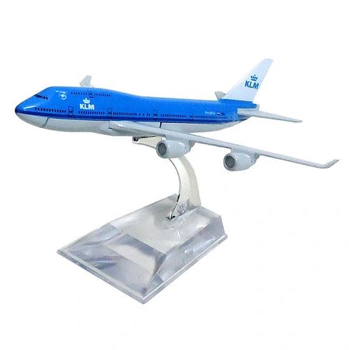 Original Commercial Airplane Klm Boeing 747 Metal Miniature Collection Figure