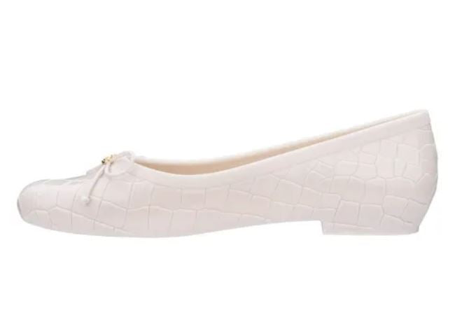Melissa Vivienne Westwood Anglomania + Margot Ballerina Beige Slipper Shoe