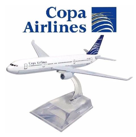 Commercial Airplane Copa Airlines Airbus A330 Metal Miniature Collection 16cm