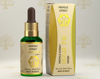 Brazilian Original Natural Immunity Green Propolis Gold 70 30ml - Wax Green