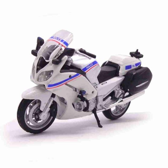 Yamaha FJR 1300A Police France 1:18 Burago Metal Motorcycle Miniature Collection