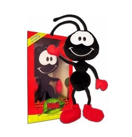 Smilinguido Piriá Plush 42cm Toy Luz e Vida Collectible Ant Brazilian Original
