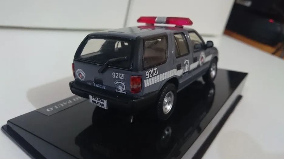 Original Brazilian São Paulo Grey Police Car Blazer Shock Miniature Collection