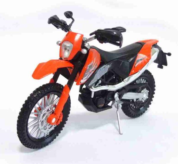 KTM 690 Enduro 1:18 Welly Orange Metal Motorcycle Miniature Collection Figure