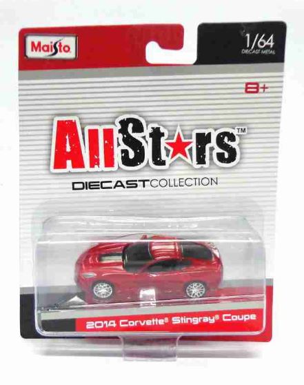 Corvette Stingray Coupe 2014 1:64 Maisto All Stars Miniature Car Collection