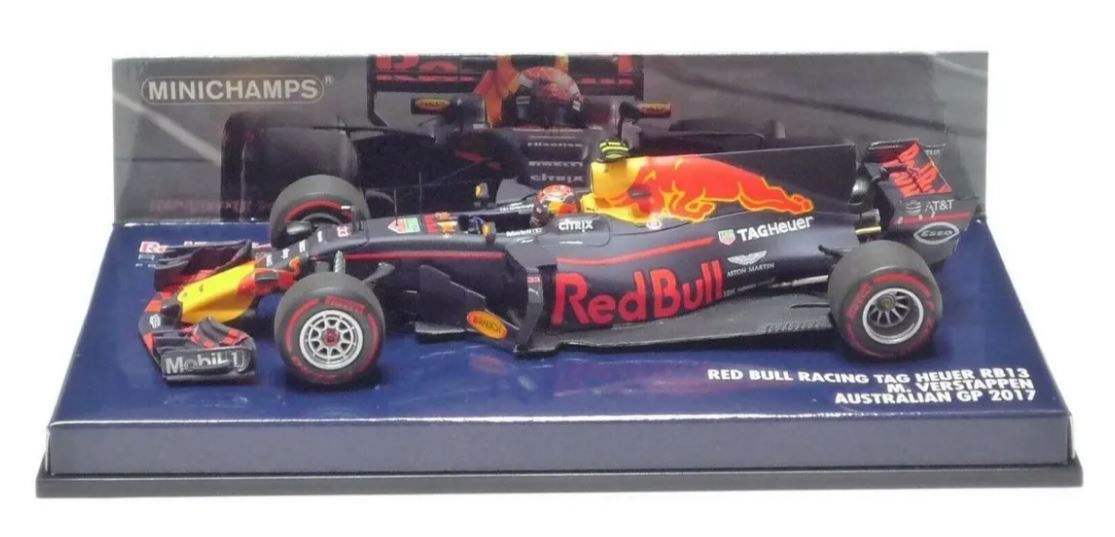 1:43 Minichamps Formula 1 Red Bull Verstappen Australia 2017 Metal Car Miniature