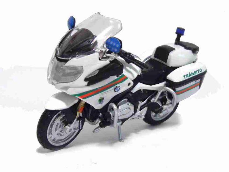 Automotive Bmw R 1200 RT Transit 1:18 Burago Miniature Collection Motorcycle