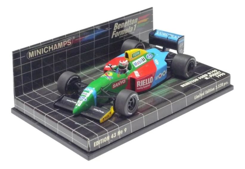 Formula 1 Minichamps 1:43 Benetton Ford B190 N. Piquet 1990 Metal Car Miniature