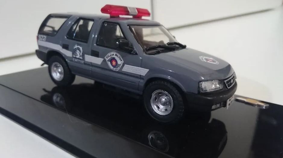 Original Brazilian São Paulo Grey Police Car Blazer Shock Miniature Collection