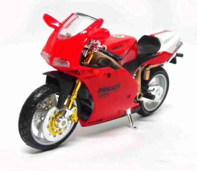 Ducati 998r 1:18 Burago Metal Miniature Collection Automotive Motorcycle